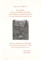 Dear Typophiles / The Whittington Press