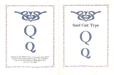 Sand Cast Type / Philter Press
