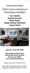 [Exhibition brochure for "2009 Artist-in-Residence Workspace Spotlight"]
