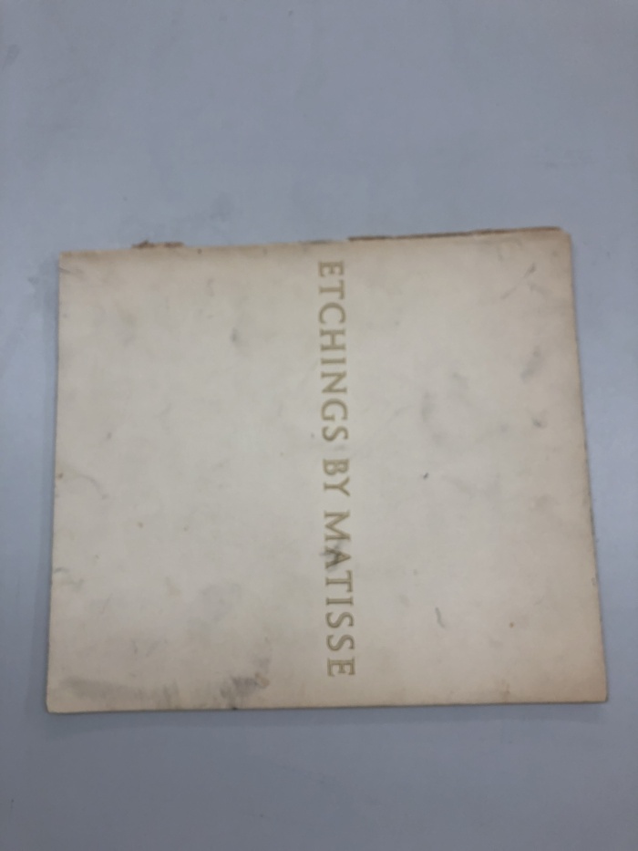 Etchings by Matisse / The Museum of Modern Art with an Introduction by William S. Lieberman