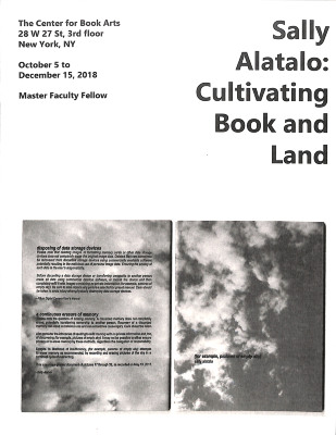 [Exhibition brochure for "Sally Alatalo: Cultivating Book and Land"]
