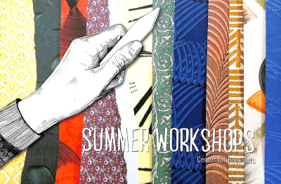 [Postcard advertising summer 2018 workshops at the Center for Book Arts]
