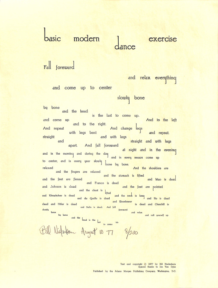 Basic Modern Dance Exercise / [Bill Niederkorn]