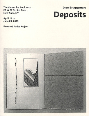 [Exhibition brochure for "Inge Bruggeman: Deposits"]

