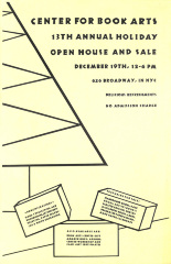 Center for Book Arts 13th Annual Holiday Sale : December 19th, 12-6 PM : 626 Broadway, in NYC ...
