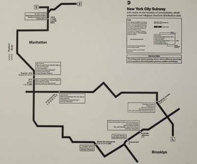 New York City Subway Diagram (A Reinterpretation) / Kameelah Janan Rasheed