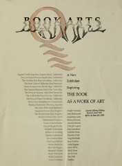 Book Arts : a New Exhibition Exploring the Book as a Work of Art : Queens Library Gallery, Jamaica, New York, April 1 to June 20, 1998 / [Queens Public Library]