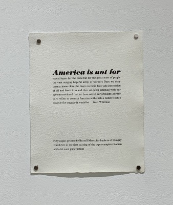 America is not for special types... / Russell Maret
