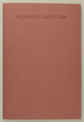 Manuale Zapficum, cover