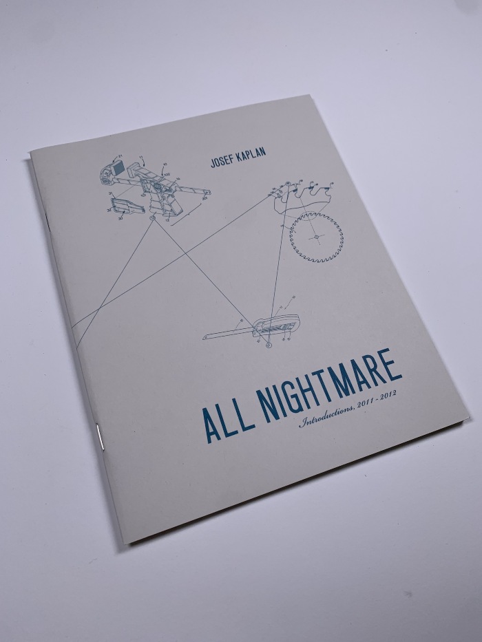 All Nightmare: Introductions 2011-2012 / Josef Kaplan