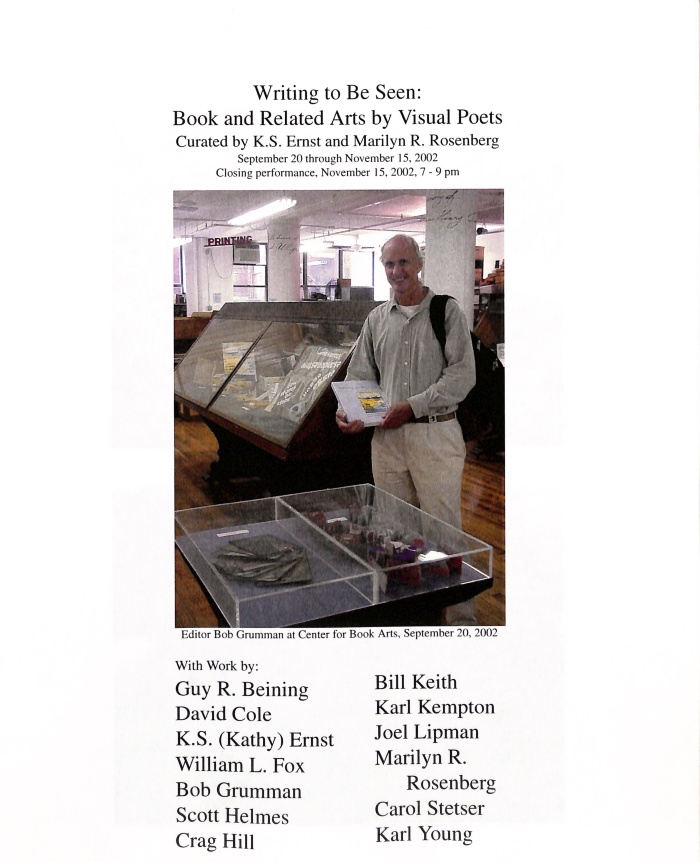 Exhibition catalog for "Writing to Be Seen"