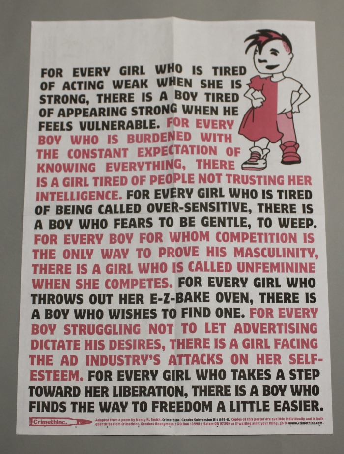 Gender Subversion Poster / CrimethInc. Ex-Workers' Collective