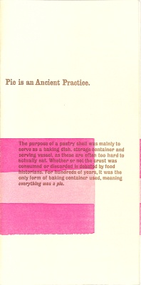 Pie Is an Ancient Practice / Sarah Nicholls