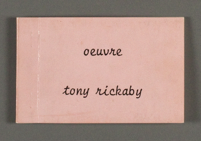 Oeuvre / Tony Rickaby