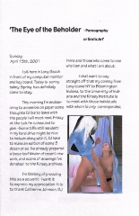The Eye of the Beholder: Pornography or Erotic Art / Norman Shapiro