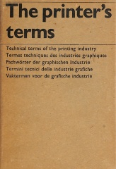 The printer's terms : technical terms of the printing industry / Rudolf Hostettler