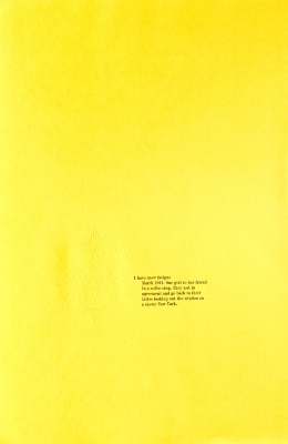 New York Writes Itself Center for Book Arts Broadside: (Untitled: I Have Snow Fatigue) / Amber McMillan
