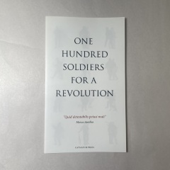 One Hundred Soldiers for a Revolution / Siglio Press