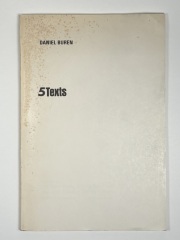 5 Texts / Daniel Buren