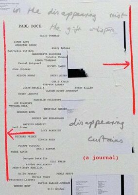 Disappearing Curtains (a journal) / Paul Buck