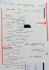 Disappearing Curtains (a journal) / Paul Buck