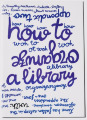 Time has fallen asleep in the afternoon sunshine – The Appendixes #1-4: #2 How to organize a library/ Comment organiser une bibliothèque / Edited by Mette Edvardsen, Léa Poiré, Victoria Pérez Royo 