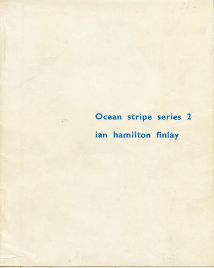 Ocean Stripe Series 2 / Ian Hamilton Finlay