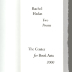 Two Poems / Barry Magid; Rachel Hadas