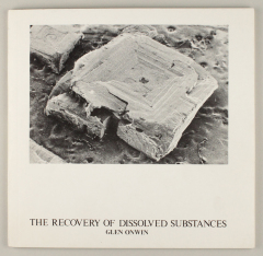 The Recovery of Dissolved Substances / Glen Onwin