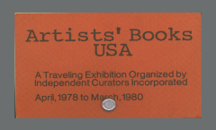 Artists' Books USA / 	Peter Frank; Martha Wilson; Independent Curators Incorporated