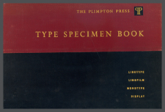 Type Specimen Book: The Plimpton Press / The Plimpton Press