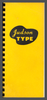Single Line Specimens of Judson Type: Type Catalog No. 18 / Judson Type, Inc.
