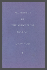 Prospectus for the Arion Press Edition of Moby-Dick / The Arion Press