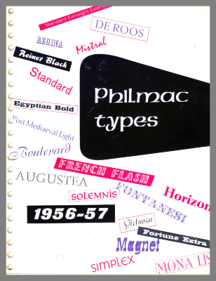 Philmac Types, 1956-57 / Philmac Typographers