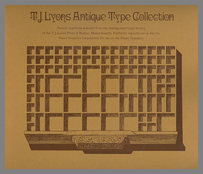 T.J. Lyons Antique Type Collection, Vol. 1 / Visual Graphics Corporation 