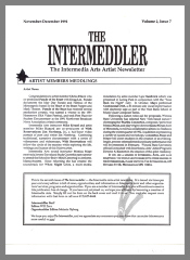 The Intermeddler: The Intermedia Arts Artist Newsletter / Intermedia Arts Minnesota