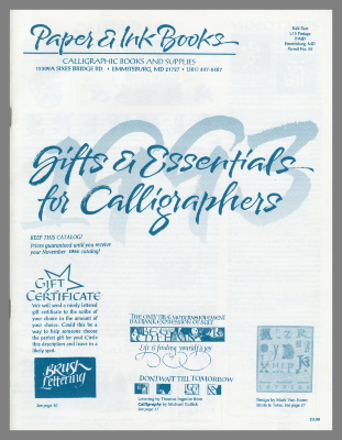 Paper & Ink Books: Calligraphic Books and Supplies / Paper & Ink Books