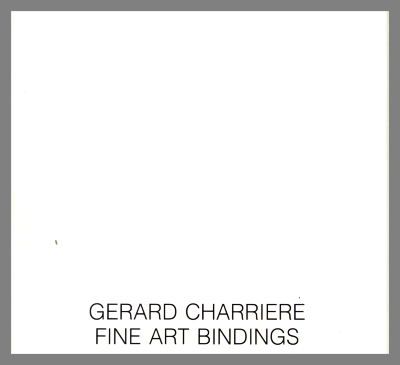 Gerard Charrier Fine Art Bindings / Metropolitan Museum of Art