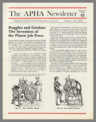 The APHA Newsletter / The American Printing History Association