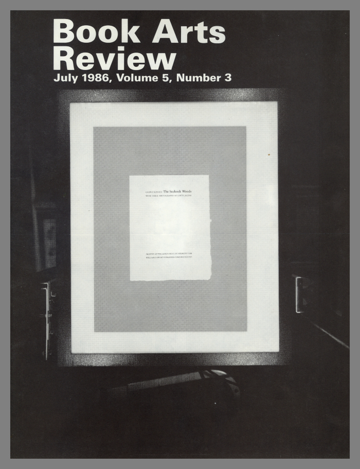 Book Arts Review / Center for Book Arts