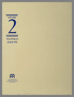 Text Faces Linotype: Volume 2 / AR Typographers, Inc. 