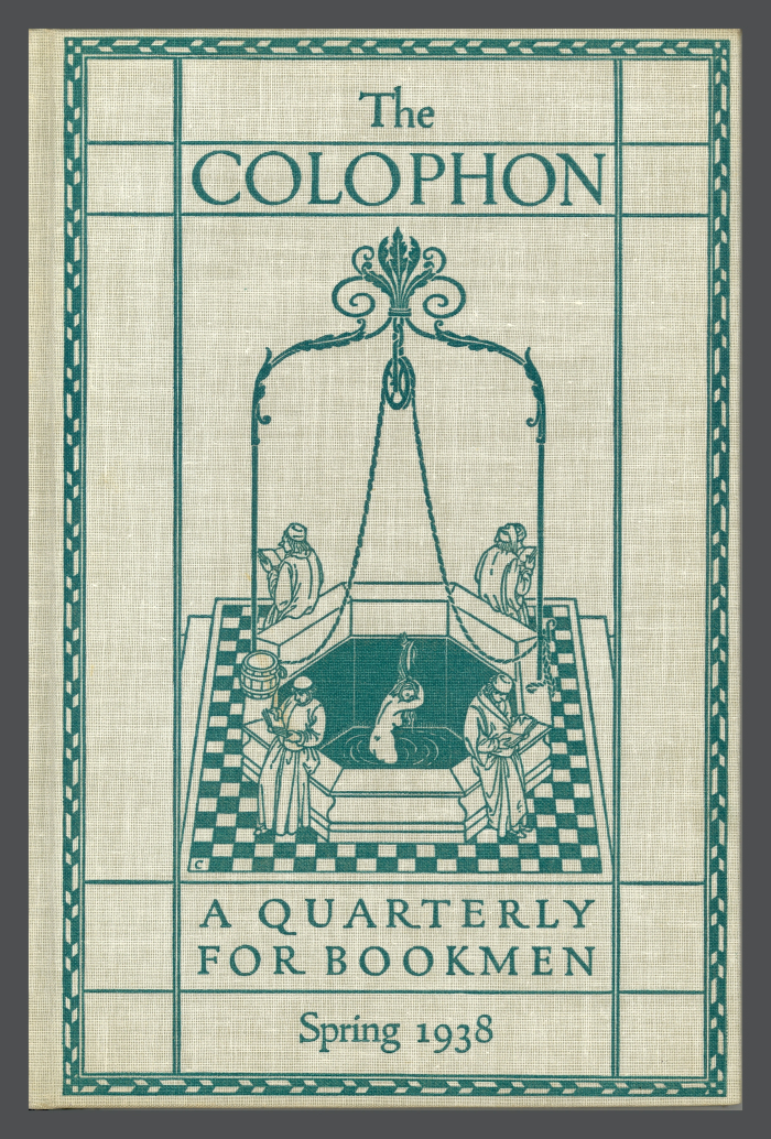 The Colophon New Series: A Quarterly for Bookmen, vol. 3, no. 1 / Frederick B. Adams, Jr., Elmer Adler, Alfred Stanford, John T. Winterich, eds.
