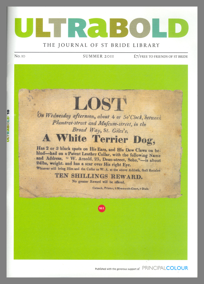 Ultrabold: The Journal of St. Bride Library, No. 10 / St. Bride Library