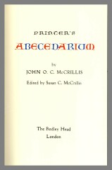 PRINTER'S ABCEDARIUM / John O. C. McCrillis
