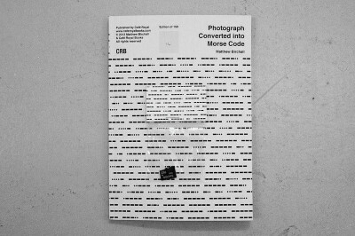 Photograph Converted into Morse Code / Matthew Birchall 