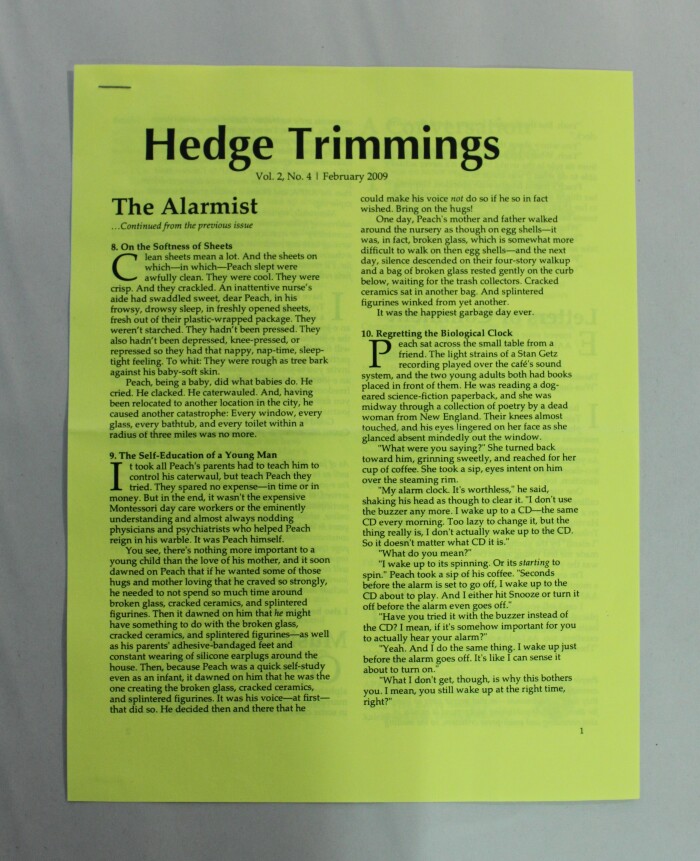 Hedge Trimmings: Vol.2, No.4 [February 2009] / Heath Row

