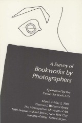 [Postcard invitation to "A Survey of Bookworks by Photographers"]
