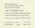 [Postcard invitation to view "The Altered Page"]
