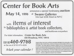 [Postcard advertising an auction at Swann Galleries]
