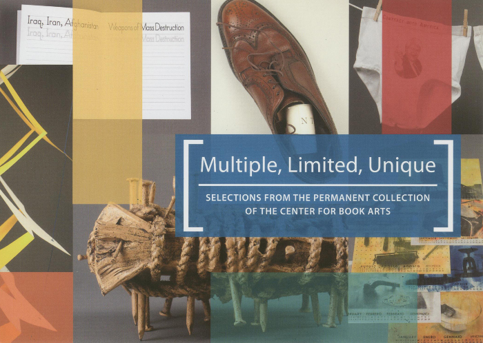 [Postcard advertising "Multiple, Limited, Unique: Selections from the Permanent Collection of the Center for Book Arts"]
